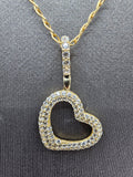 14k Gold Chain w/pendant - Heart