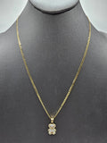 14k Gold Chain w/pendant - Bear