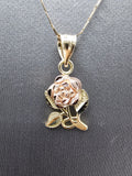 14k Gold Chain w/pendant - Rose