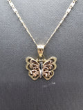 14k Gold Chain w/pendant - Butterfly