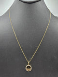 14k Gold Chain w/pendant - Crown