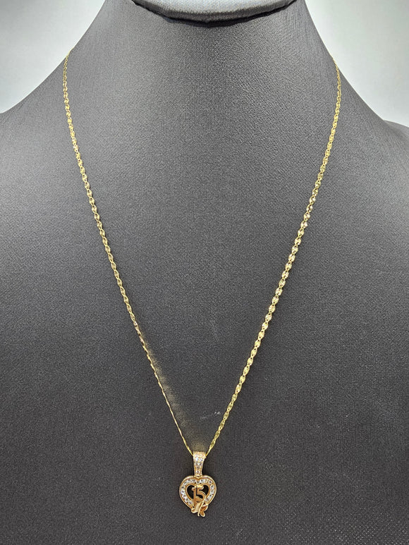 14k Gold Chain w/pendant - Quince