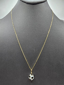 14k Gold Chain w/pendant - Soccer Ball