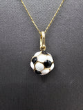 14k Gold Chain w/pendant - Soccer Ball