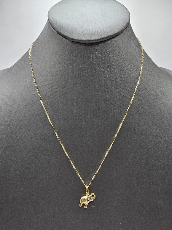 14k Gold Necklace  - Elephant