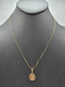 14k Gold Necklace  - Virgin Mary