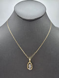 14k Gold Chain w/pendant - San Judas