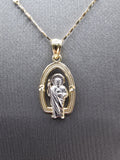 14k Gold Chain w/pendant - San Judas