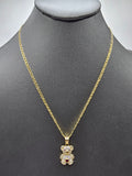 14k Gold Chain w/pendant - Bear