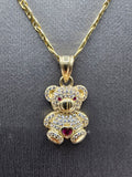 14k Gold Chain w/pendant - Bear