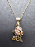 14k Gold Chain w/pendant - Rose