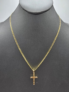 14k Gold Chain w/pendant - Cross