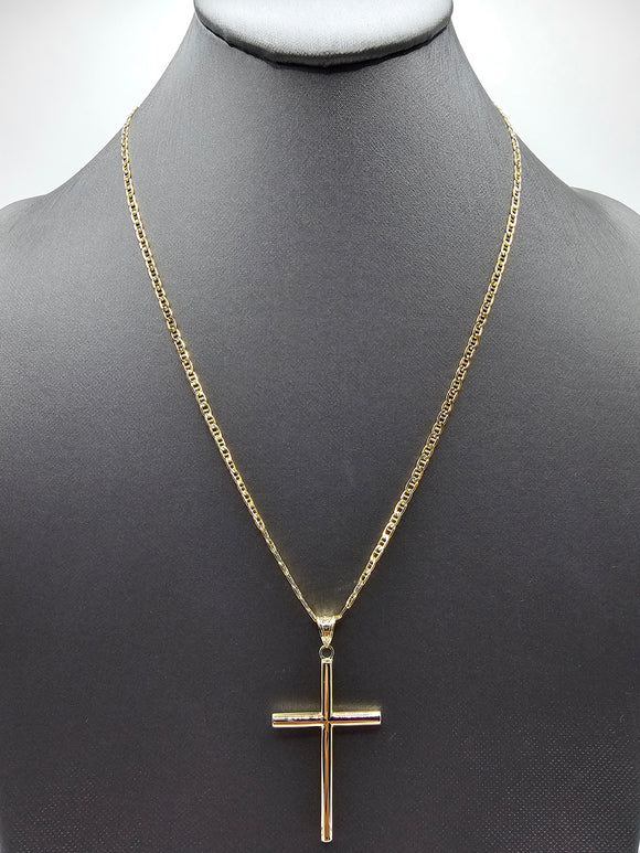 14k Gold Chain w/pendant - Cross