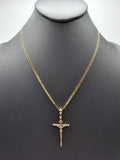 14k Gold Chain w/pendant - Jesus on Cross