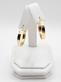 14K Gold Earrings - Huggie Hoops