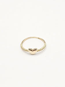 14K Gold Ring - Heart