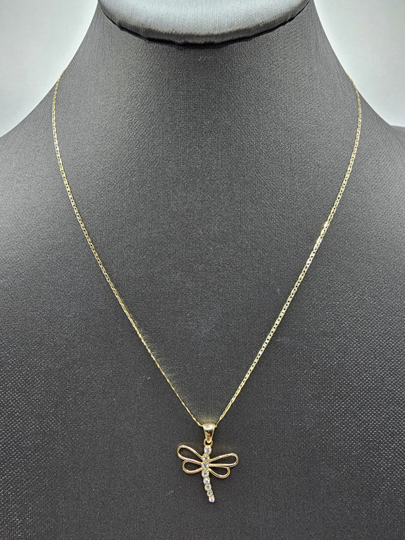 14k Gold Chain w/pendant - Firefly