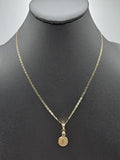 14k Gold Chain w/pendant - San Benito