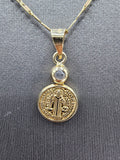 14k Gold Chain w/pendant - San Benito