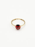 14K Gold Ring - Ladybug