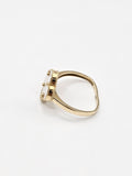 14K Gold Ring - White Clover