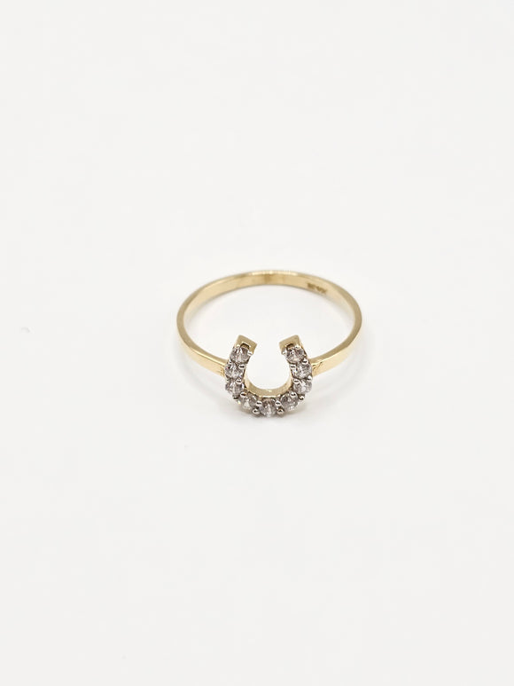 14K Gold Ring - Horseshoe