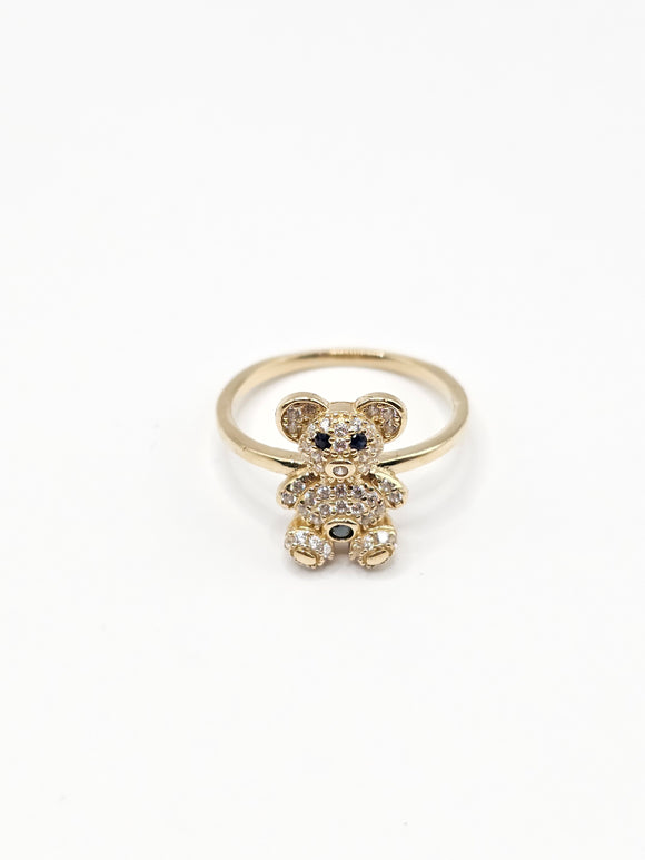 14K Gold Ring - Bear