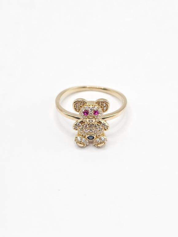 14K Gold Ring - Bear