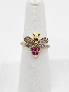 14K Gold Ring - Bee