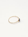 14K Gold Ring - Blue Evil Eye