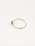 14K Gold Ring - Blue Evil Eye