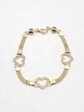 14k Gold Bracelet - Heart