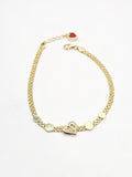 14k Gold Bracelet - Heart