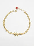 14k Gold Bracelet - Heart