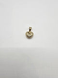 (14k Gold pendant -heart