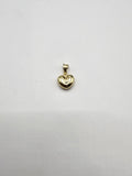 (14k Gold pendant -heart