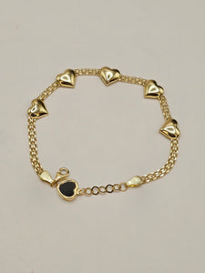 14k Gold Bracelet - Heart