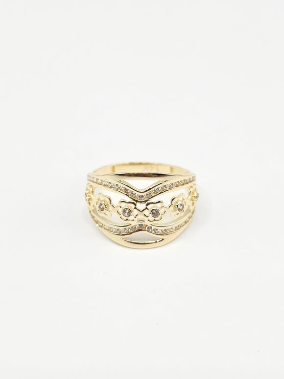 14K Gold Ring - Flowers