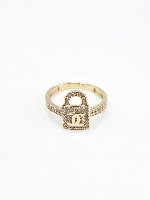 14K Gold Ring - Lock Fashion Ring