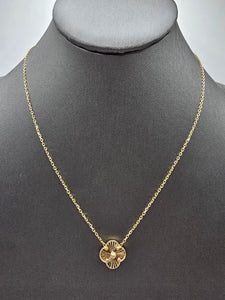 14k Gold Necklace - Gold Clover