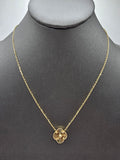 14k Gold Necklace - Gold Clover