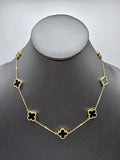 14k Gold Necklace - Black Clover