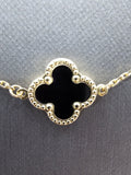 14k Gold Necklace - Black Clover