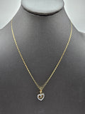 14k Gold Chain w/pendant - Hearts