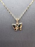 14k Gold Chain w/pendant - Butterfly