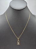 14k Gold Chain w/pendant - Heart