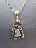 14k Gold Chain w/pendant - Heart