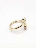 14K Gold Ring - White Clover