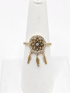 14K Gold Ring - Dream Catcher