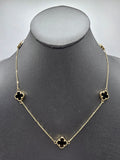 14k Gold Necklace - Black Clover